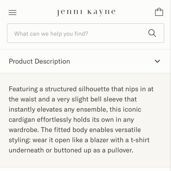 NWOT Jenni Kayne Cooper Cardigan - Picture 5 of 7